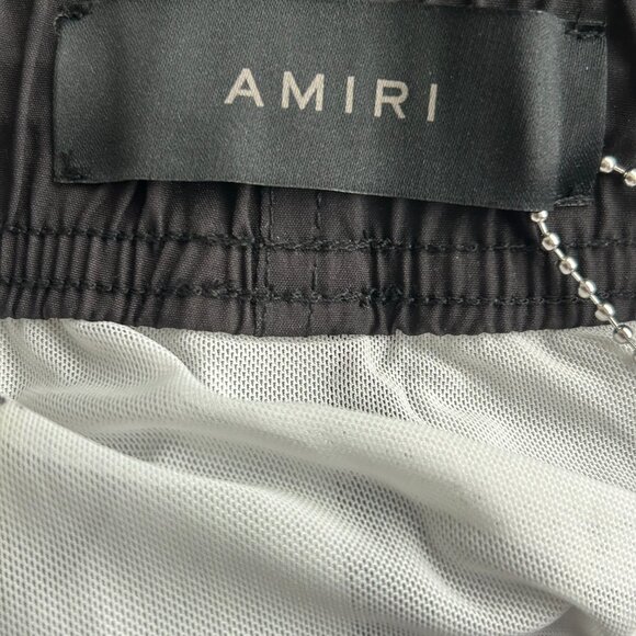 Amiri Black & Multicolor Fortune Logo Swimshorts - Picture 3 of 4
